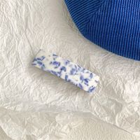 Ethnic Style Blue And White Porcelain Acetic Acid Sheets Stoving Varnish Hair Clip Hair Claws 1 Piece sku image 7
