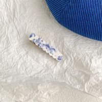 Ethnic Style Blue And White Porcelain Acetic Acid Sheets Stoving Varnish Hair Clip Hair Claws 1 Piece sku image 2