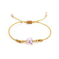 Wholesale Simple Style Butterfly Copper Beaded Drawstring Bracelets main image 5