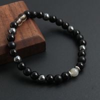 Simple Style Commute Round 304 Stainless Steel Natural Stone Tiger Eye Beaded Handmade Men's Bracelets main image 5