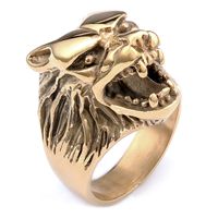 Hip-Hop Streetwear Crown 304 Stainless Steel Carving Men's Rings main image 2