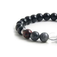 Classic Style Commute Round 304 Stainless Steel Natural Stone Beaded Handmade Men's Bracelets main image 4