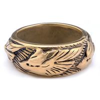 Hip-Hop Streetwear Crown 316 Stainless Steel  Carving Men's Rings sku image 17