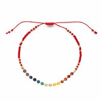 Simple Style Classic Style Rainbow Beaded Natural Stone Glass Beaded Women's Drawstring Bracelets main image 8
