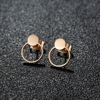 1 Pair Artistic Sweet Animal Polishing Plating Irregular 201 Stainless Steel 18K Gold Plated Ear Studs sku image 26