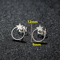 1 Pair Artistic Sweet Animal Polishing Plating Irregular 201 Stainless Steel 18K Gold Plated Ear Studs sku image 7