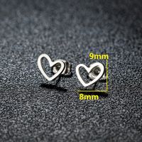 1 Pair Artistic Sweet Animal Polishing Plating Irregular 201 Stainless Steel 18K Gold Plated Ear Studs sku image 8