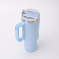 Cute Solid Color Stainless Steel Water Bottles 1 Piece sku image 6