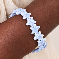 Lindo Playa Dulce Estrella De Mar Resina Sintética Con Cuentas Mujeres Pulsera main image 6