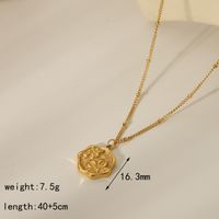 304 Stainless Steel Copper 18K Gold Plated Beach Simple Style Inlay Starfish Shell Fish Tail Artificial Pearls Zircon Pendant Necklace sku image 3
