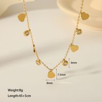304 Stainless Steel 18K Gold Plated Casual Vintage Style Inlay Star Eye Butterfly Zircon Pendant Necklace sku image 3