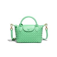 Women's Small Pu Leather Solid Color Vintage Style Dumpling Shape Zipper Shoulder Bag Handbag Crossbody Bag sku image 3