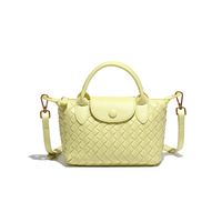 Women's Small Pu Leather Solid Color Vintage Style Dumpling Shape Zipper Shoulder Bag Handbag Crossbody Bag sku image 2