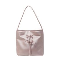 Mujeres Pu Color Sólido Estilo Clásico Hilo De Coser Hebilla Magnética Bolsas De Hombro sku image 4