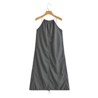 Women's Regular Dress Streetwear Strap Backless Sleeveless Solid Color Midi Dress Daily main image 7