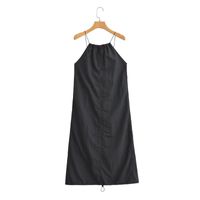 Women's Regular Dress Streetwear Strap Backless Sleeveless Solid Color Midi Dress Daily main image 8
