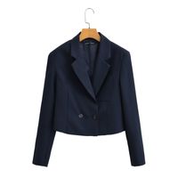 Women's Long Sleeve Blazers Pocket Elegant Solid Color main image 4