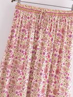 Summer Streetwear Color Block Polyester Maxi Long Dress Skirts main image 5