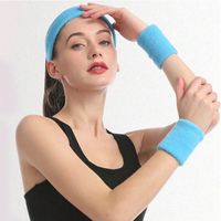 Women's Casual Sports Solid Color Polyester Elastic Band Hair Band sku image 1