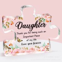 Cute Letter Flower Arylic Ornaments Artificial Decorations sku image 32