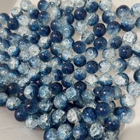 50 Pieces Diameter 10mm Glass Crack Beads sku image 22