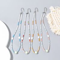 Wholesale Jewelry Vacation Simple Style Color Block Artificial Crystal Alloy Beaded main image 1