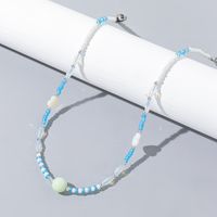 Wholesale Jewelry Vacation Simple Style Color Block Artificial Crystal Alloy Beaded main image 3