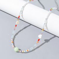 Wholesale Jewelry Vacation Simple Style Color Block Artificial Crystal Alloy Beaded main image 4