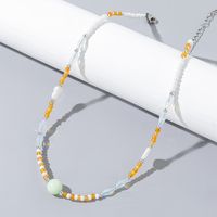 Wholesale Jewelry Vacation Simple Style Color Block Artificial Crystal Alloy Beaded main image 5