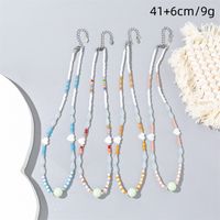 Wholesale Jewelry Vacation Simple Style Color Block Artificial Crystal Alloy Beaded main image 2