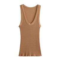 Women's Sleeveless Sweaters & Cardigans Streetwear Solid Color main image 1