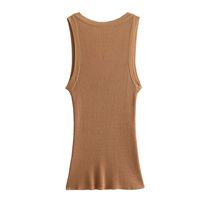 Women's Sleeveless Sweaters & Cardigans Streetwear Solid Color main image 2