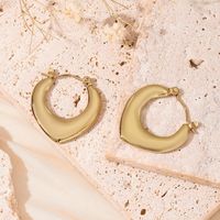1 Pair 5 Pairs Simple Style Classic Style Solid Color Asymmetrical 304 Stainless Steel 18K Gold Plated Earrings main image 5