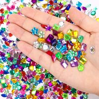 Simple Style Classic Style Solid Color Plastic Nail Patches 100 PCS/Package main image 1