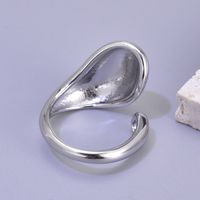 Simple Style Solid Color Titanium Steel 18K Gold Plated Open Rings In Bulk main image 8