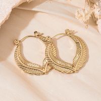 1 Pair 5 Pairs Simple Style Classic Style Solid Color Asymmetrical 304 Stainless Steel 18K Gold Plated Earrings sku image 1