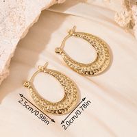 1 Pair 5 Pairs Simple Style Classic Style Solid Color Asymmetrical 304 Stainless Steel 18K Gold Plated Earrings sku image 2