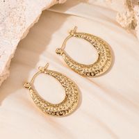 1 Pair 5 Pairs Simple Style Classic Style Solid Color Asymmetrical 304 Stainless Steel 18K Gold Plated Earrings sku image 3