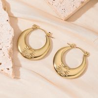 1 Pair 5 Pairs Simple Style Classic Style Solid Color Asymmetrical 304 Stainless Steel 18K Gold Plated Earrings sku image 12