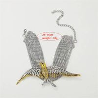 Wholesale Jewelry Glam Retro Animal Alloy Copper Rhinestones Gold Plated Silver Plated Plating Inlay Choker main image 10