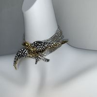 Wholesale Jewelry Glam Retro Animal Alloy Copper Rhinestones Gold Plated Silver Plated Plating Inlay Choker main image 3