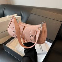 Women's Medium Pu Leather Solid Color Classic Style Streetwear Zipper Underarm Bag main image 4