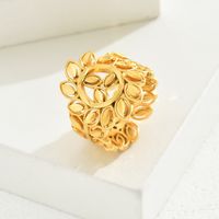 Copper Simple Style Classic Style Solid Color Open Rings sku image 3