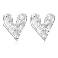 1 Pair Exaggerated Classic Style Irregular Circle Heart Shape Plating 304 Stainless Steel 18K Gold Plated Ear Studs sku image 3