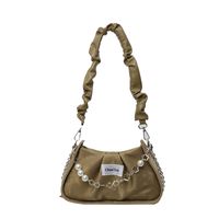 Femmes Moyen Faux Cuir Couleur Unie Style Classique Vêtement De Rue Boucle Magnétique Sac Sous Les Bras sku image 5