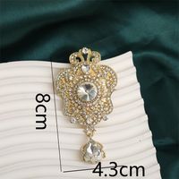 Elegant Simple Style Bee Dragonfly Alloy Plating Inlay Rhinestones Pearl Women's Brooches 1 Piece sku image 8