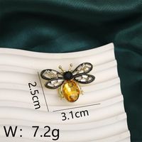 Elegant Simple Style Bee Dragonfly Alloy Plating Inlay Rhinestones Pearl Women's Brooches 1 Piece sku image 4