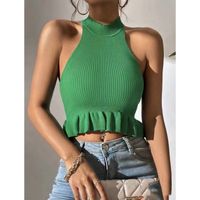 Women's Vest Tank Tops Casual Solid Color main image 6