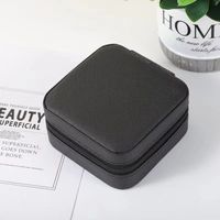 Casual Solid Color Pu Leather Jewelry Boxes sku image 4