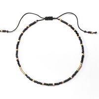 Bohemian Geometric Seed Bead Beaded Women's Drawstring Bracelets 1 Piece sku image 1